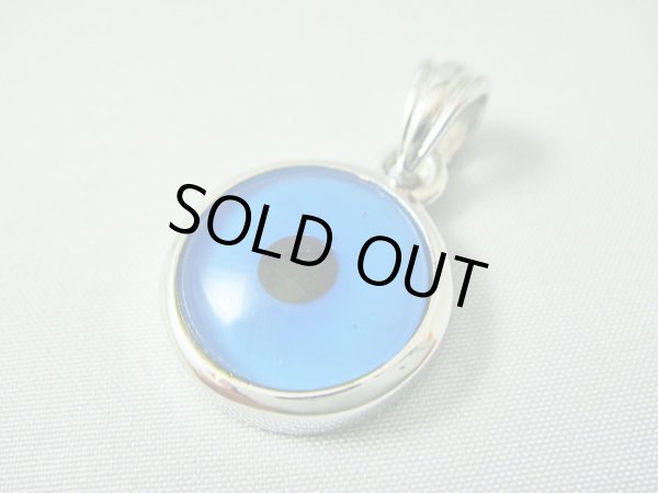 画像1: 【ＳＯＬＤ　ＯＵＴ　ありがとうございました！】（ギリシャアクセサリー）メガロ（大きい）イーブルアイ（ナザールボンジュウ）シルバー９２５ペンダントトップ