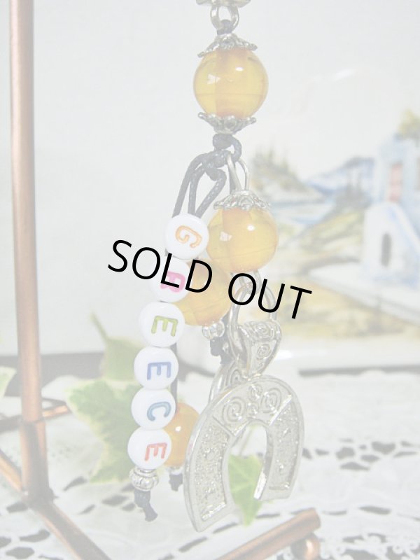 画像1: 【ＳＯＬＤ　ＯＵＴ　ありがとうございました！】（ギリシャアクセサリー）渦巻き模様と馬蹄・ＧＲＥＥＣＥキーチェーン（キーホルダー）Ａ