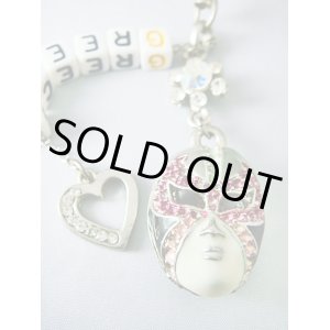 画像: 【ＳＯＬＤ　ＯＵＴ　ありがとうございました！】【お客様の声あり♪】（ギリシャアクセサリー）マスクマン白・ＧＲＥＥＣＥ携帯ストラップ≪６周年記念価格≫