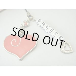 画像: 【ＳＯＬＤ　ＯＵＴ　ありがとうございました！】【お客様の声あり♪】＼ラスト１つです！／（ギリシャアクセサリー）ハート・ＧＲＥＥＣＥ携帯ストラップ