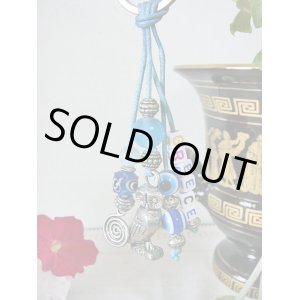 画像: 【ＳＯＬＤ　ＯＵＴ　ありがとうございました！】【お客様の声あり♪】【ギリシャ神話】（ギリシャアクセサリー）イーブルアイ（ナザールボンジュウ）・渦巻き模様・知恵の象徴ふくろうキーチェーン（キーホルダー）（Ａタイプ・Ｂタイプ）≪６周年記念価格≫