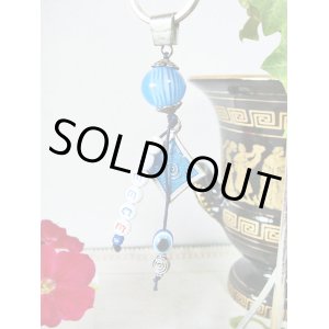 画像: 【ＳＯＬＤ　ＯＵＴ　ありがとうございました！】【お客様の声あり♪】（ギリシャアクセサリー）イーブルアイ（ナザールボンジュウ）・渦巻き模様・ＧＲＥＥＣＥキーチェーン（キーホルダー）