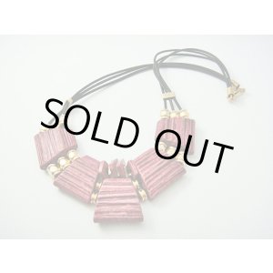 画像: 【ＳＯＬＤ　ＯＵＴ　ありがとうございました！】（ギリシャ）セラミックネックレス（えんじ）
