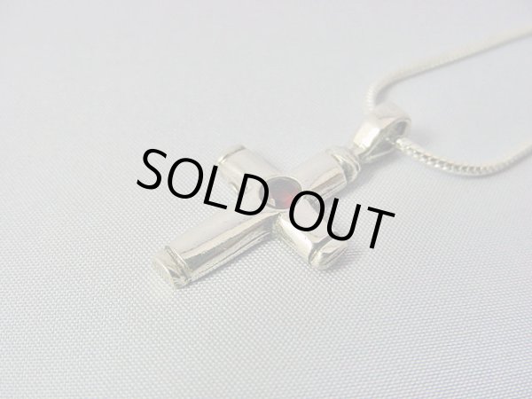 画像1: 【ＳＯＬＤ　ＯＵＴ　ありがとうございました！】（ギリシャ）ビザンチン風ガーネットクロスペンダントトップ