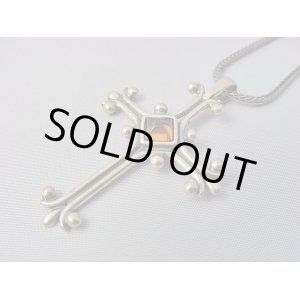 画像: 【ＳＯＬＤ　ＯＵＴ　ありがとうございました！】（ギリシャ）ビザンチン風・琥珀のクロスペンダントトップ