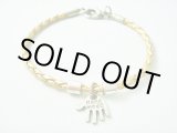 画像: 【ＳＯＬＤ　ＯＵＴ　ありがとうございました！】【定価2400円】（イスラエル）ハムサレザーブレスレット（金・シルバー）