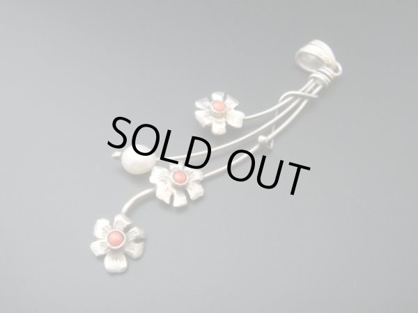 画像1: 【ＳＯＬＤ　ＯＵＴ　ありがとうございました！】（ギリシャ）花のシルバーペンダントトップ