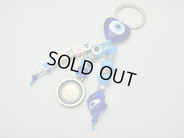 画像1: 【ＳＯＬＤ　ＯＵＴ　ありがとうございました！】（ギリシャアクセサリー）ハートイーブルアイ（ナザールボンジュウ）・パルテノン神殿メダル・アテネキーチェーン