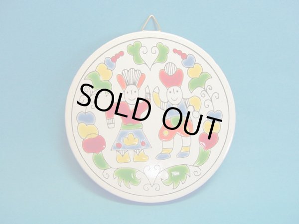 画像1: 【ＳＯＬＤ　ＯＵＴ　ありがとうございました！】（ギリシャ雑貨）タイルの壁飾り（コースター）【ゆうパック】