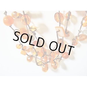 画像: 【ＳＯＬＤ　ＯＵＴ　ありがとうございました！】【定価３２００円】（トルコアクセサリー）カラフルビーズネックレス（オレンジ）