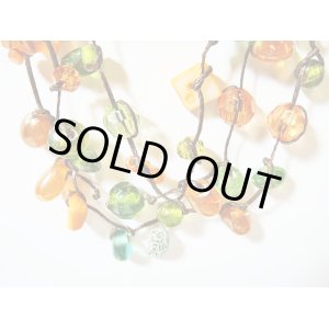 画像: 【ＳＯＬＤ　ＯＵＴ　ありがとうございました！】【定価３２００円】（トルコアクセサリー）カラフルビーズネックレス（オレンジ・緑）