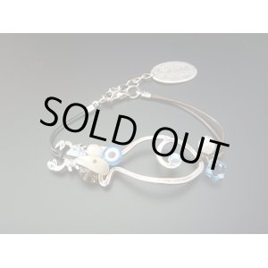 画像: 【ＳＯＬＤ　ＯＵＴ　ありがとうございました！】（ギリシャアクセサリー）スワロフスキー・お魚ブレスレット（ブルー）