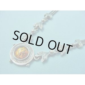 画像: 【ＳＯＬＤ　ＯＵＴ　ありがとうございました！】（ギリシャ）ビザンチン風・琥珀のネックレス