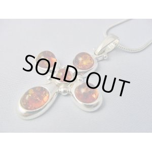 画像: 【ＳＯＬＤ　ＯＵＴ　ありがとうございました！】（ギリシャ）ビザンチン風・琥珀のクロスペンダントトップ