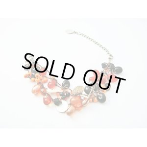 画像: 【ＳＯＬＤ　ＯＵＴ　ありがとうございました！】【定価２８００円】（トルコ）カラフルビーズブレスレット（オレンジ・黒）