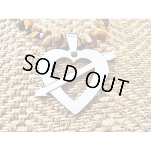 画像: 【ＳＯＬＤ　ＯＵＴ　ありがとうございました！】【４周年４０％オフセール！】（ギリシャアクセサリー）タイガーアイ・ハートネックレス【定価２６００円】