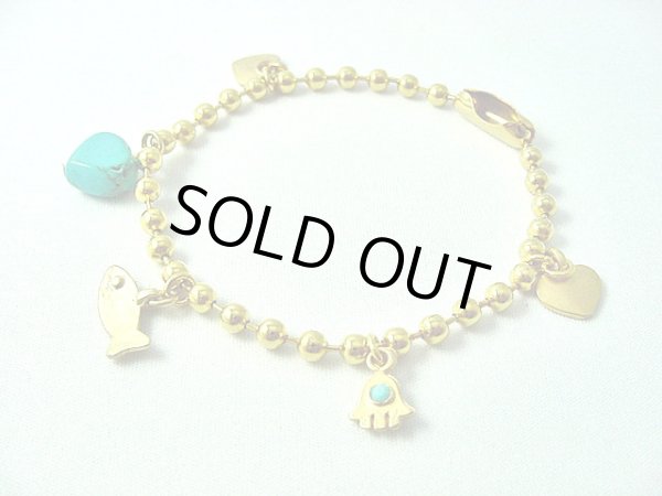 画像1: 【ＳＯＬＤ　ＯＵＴ　ありがとうございました！】【定価3400円】（イスラエル）ターコイズハムサブレスレット