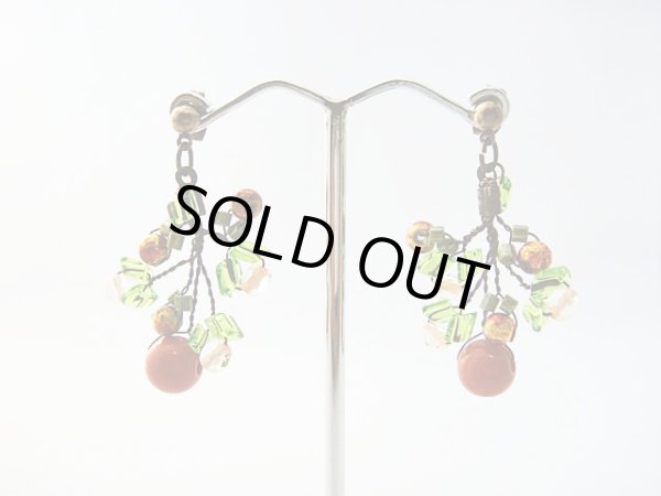 画像1: 【ＳＯＬＤ　ＯＵＴ　ありがとうございました！】（ギリシャ）オレンジ木の実スワロフスキーピアス