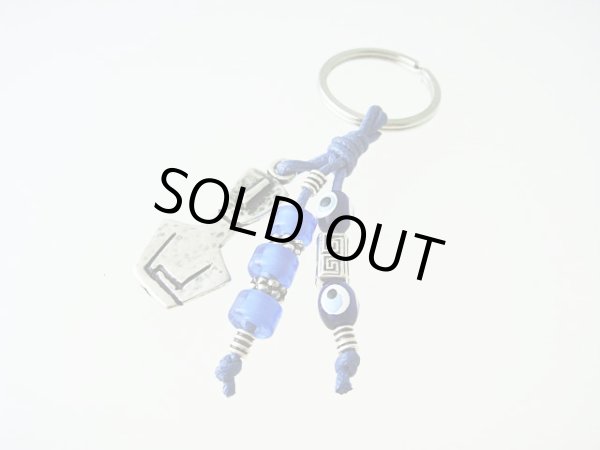 画像1: 【ＳＯＬＤ　ＯＵＴ　ありがとうございました！】（ギリシャアクセサリー）キクラデス・イーブルアイ（ナザールボンジュウ）・メアンドロスキーチェーン