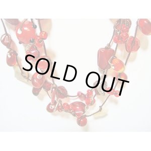 画像: 【ＳＯＬＤ　ＯＵＴ　ありがとうございました！】【定価３２００円】（トルコアクセサリー）カラフルビーズネックレス（赤）