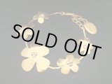 画像: 【ＳＯＬＤ　ＯＵＴ　ありがとうございました！】（ギリシャアクセサリー）スワロフスキー・フラワーブレスレット（ゴールド）