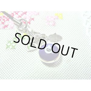 画像: 【ＳＯＬＤ　ＯＵＴ　ありがとうございました！】（トルコ）ハムサ・イーブルアイ携帯ストラップ（濃紺・シルバー）