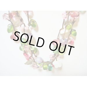 画像: 【ＳＯＬＤ　ＯＵＴ　ありがとうございました！】【定価３２００円】（トルコアクセサリー）カラフルビーズネックレス（緑・紫）