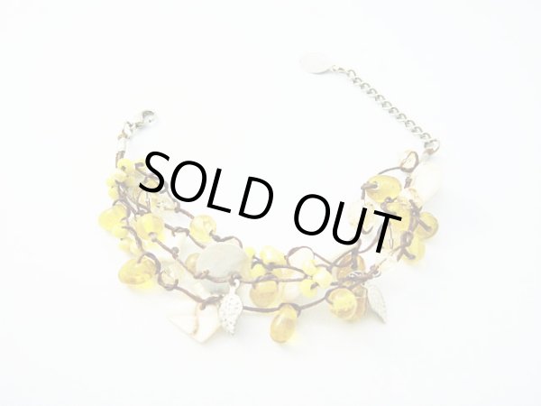 画像1: 【ＳＯＬＤ　ＯＵＴ　ありがとうございました！】【定価２８００円】（トルコ）カラフルビーズブレスレット（黄）