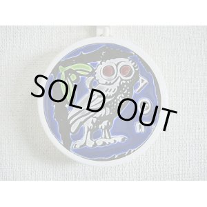 画像: 【ＳＯＬＤ　ＯＵＴ　ありがとうございました！】（ギリシャ雑貨）タイルの壁飾り（コースター）知恵の象徴ふくろう