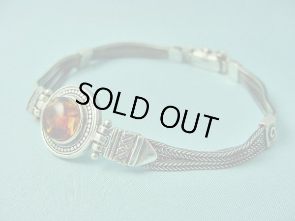 画像1: 【ＳＯＬＤ　ＯＵＴ　ありがとうございました！】（ギリシャ）ビザンチン風・琥珀のブレスレット