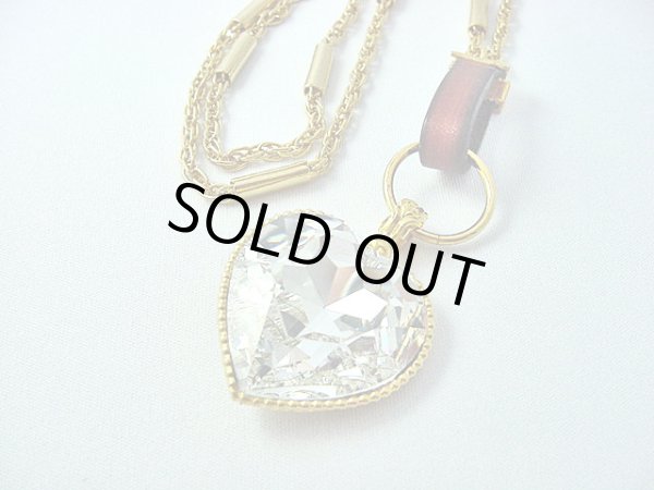 画像1: 【ＳＯＬＤ　ＯＵＴ　ありがとうございました！】【定価9000円】（イスラエル）スワロフスキーハートネックレス