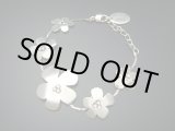 画像: 【ＳＯＬＤ　ＯＵＴ　ありがとうございました！】（ギリシャアクセサリー）スワロフスキー・フラワーブレスレット（シルバー）