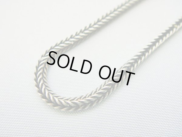 画像1: 【ＳＯＬＤ　ＯＵＴ　ありがとうございました！】【送料無料】（ギリシャアクセサリー）シルバー９２５いぶしスネークチェーン（四角タイプ）（５３ｃｍ）