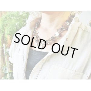 画像: 【ＳＯＬＤ　ＯＵＴ　ありがとうございました！】【定価３２００円】（トルコアクセサリー）カラフルビーズネックレス（グレー）