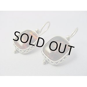 画像: 【ＳＯＬＤ　ＯＵＴ　ありがとうございました！】（ギリシャ）ビザンチン風・琥珀のピアス