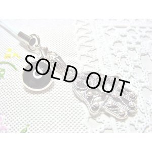 画像: 【ＳＯＬＤ　ＯＵＴ　ありがとうございました！】ハムサ・イーブルアイ携帯ストラップ（黒）