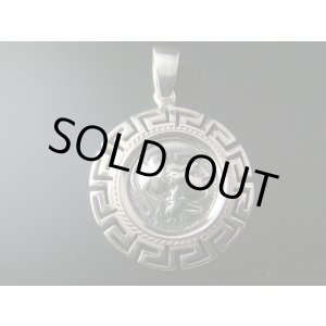 画像: 【ＳＯＬＤ　ＯＵＴ　ありがとうございました！】（ギリシャアクセサリー）メアンドロス・女神アテナとアレキサンダー大王のシルバーペンダントトップ