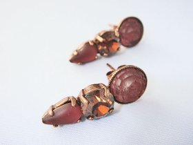 画像: 【ＳＯＬＤ　ＯＵＴ　ありがとうございました！】（ギリシャ）スワロフスキー・ローズピアス（薄ピンク）