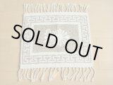 画像: 【ＳＯＬＤ　ＯＵＴ　ありがとうございました！】【４周年４０％オフセール！】（ギリシャ雑貨）メアンドロス模様のラグ・敷物（ブラウン＆ホワイト）【ゆうパック】【定価４９００円】