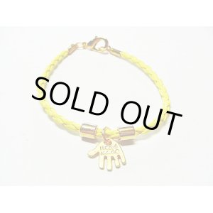 画像: 【ＳＯＬＤ　ＯＵＴ　ありがとうございました！】【定価2400円】（イスラエル）ハムサレザーブレスレット（黄色）