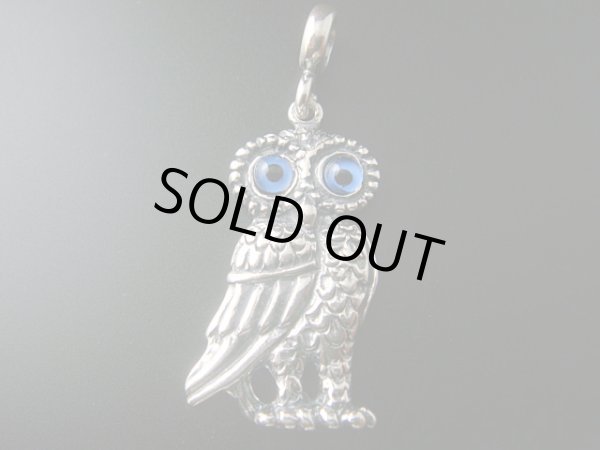 画像1: 【ＳＯＬＤ　ＯＵＴ　ありがとうございました！】【お客様の声あり♪】【楽天ランキング受賞！】【ギリシャ神話】（ギリシャアクセサリー）ふくろうシルバー９２５ペンダントトップＣ【知恵の象徴ふくろう】