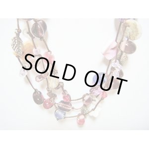 画像: 【ＳＯＬＤ　ＯＵＴ　ありがとうございました！】【定価３２００円】（トルコアクセサリー）カラフルビーズネックレス（紫）