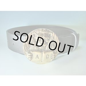 画像: 【ＳＯＬＤ　ＯＵＴ　ありがとうございました！】【５周年半額セール！】（ギリシャ雑貨）アレキサンダー大王のシンボル「ライオン」バックルベルト【ゆうパック】【定価９８００円】