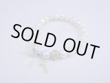 画像: 【ＳＯＬＤ　ＯＵＴ　ありがとうございました！】【お客様の声あり♪】（ギリシャアクセサリー）淡水パール・イーブルアイ（ナザールボンジュウ）・クロスブレスレット