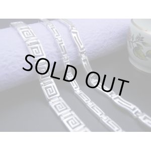 画像: 【ＳＯＬＤ　ＯＵＴ　ありがとうございました！】【お客様の声あり♪】（ギリシャアクセサリー）メアンドロス模様のシルバー９２５ブレスレット（流線形）