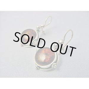 画像: 【ＳＯＬＤ　ＯＵＴ　ありがとうございました！】（ギリシャ）ビザンチン風・琥珀のピアス