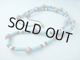 画像: 【ＳＯＬＤ　ＯＵＴ　ありがとうございました！】【定価３９００円】（ギリシャアクセサリー）ミコノス・セラミックビーズネックレス（水色・紫）