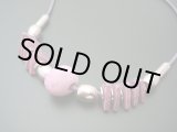 画像: 【ＳＯＬＤ　ＯＵＴ　ありがとうございました！】【半額セール！】（ギリシャアクセサリー）ミコノス・セラミックビーズネックレス（薄紫）【定価１９００円】