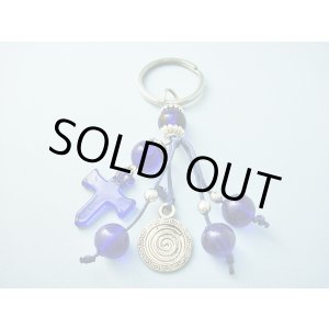 画像: 【ＳＯＬＤ　ＯＵＴ　ありがとうございました！】（ギリシャ）メアンドロスと渦巻き模様とクロスのキーチェーン