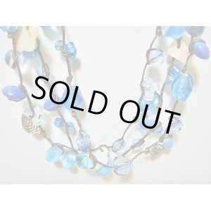 画像: 【ＳＯＬＤ　ＯＵＴ　ありがとうございました！】【定価３２００円】（トルコアクセサリー）カラフルビーズネックレス（青）